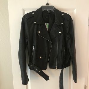 Black Faux Leather Jacket